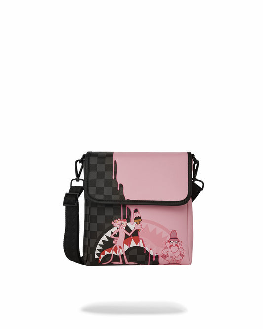 PINK PANTHER PINK PAINTER MESSENGER SLING BAG