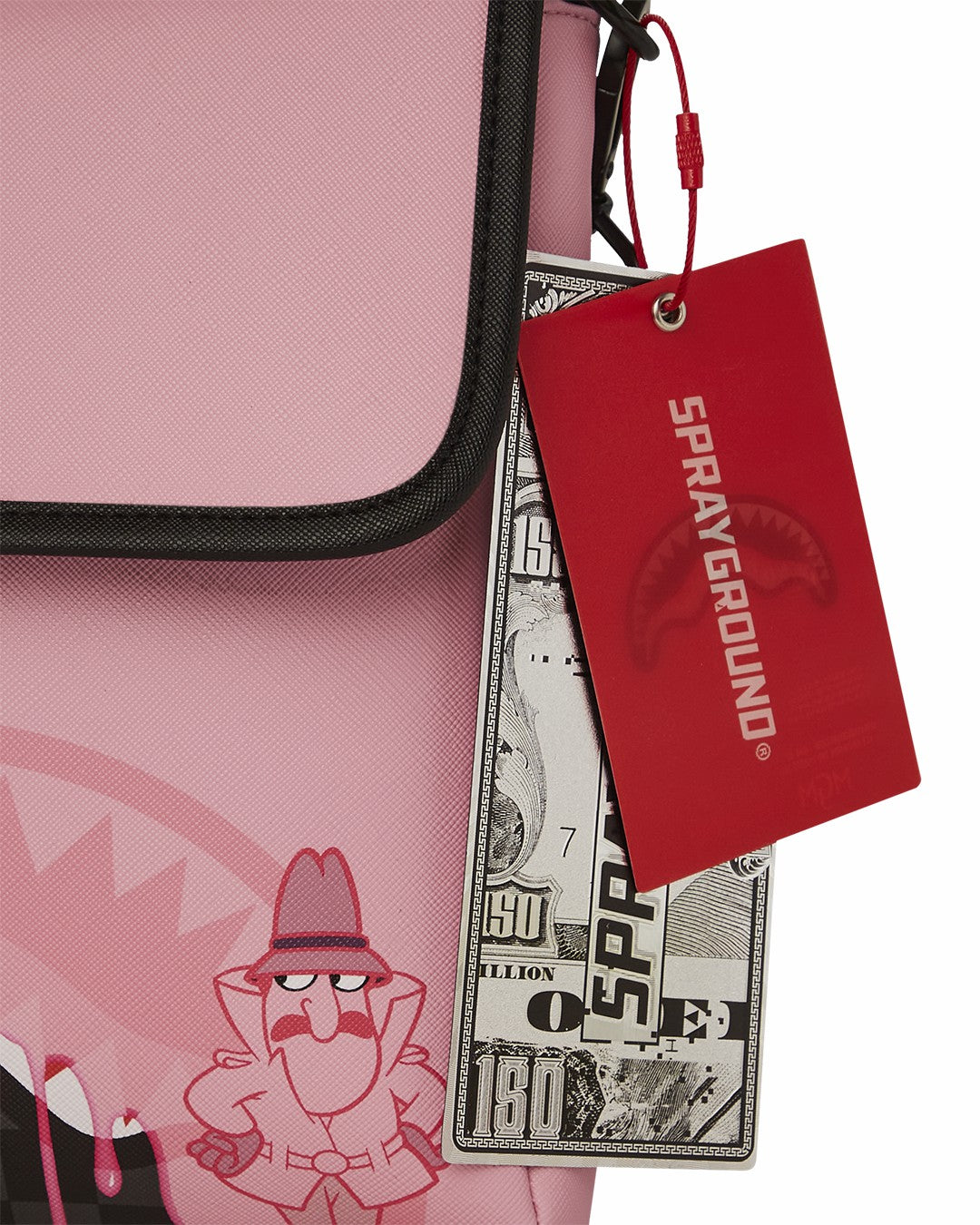 PINK PANTHER PINK PAINTER MESSENGER SLING BAG