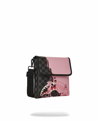 PINK PANTHER PINK PAINTER MESSENGER SLING BAG