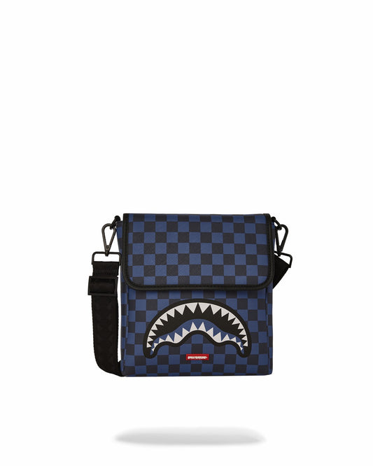 MIDNIGHT MAGIC SHARKS IN PARIS MESSENGER SLING BAG