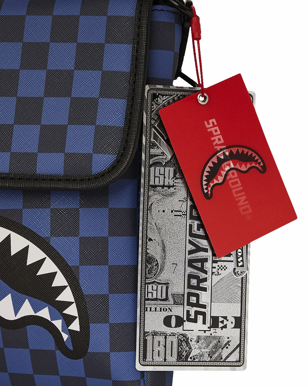 MIDNIGHT MAGIC SHARKS IN PARIS MESSENGER SLING BAG
