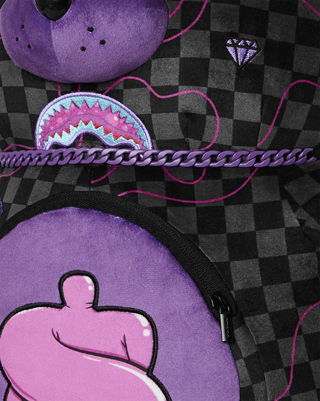 PURPLE SLIME SHARK MONEYBEAR BACKPACK