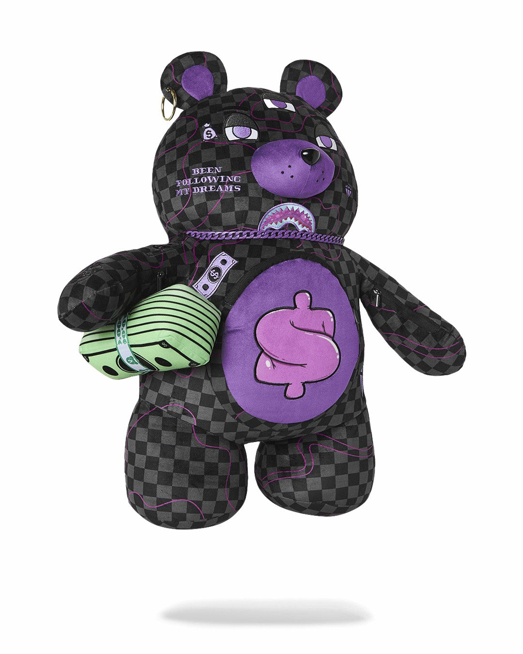 PURPLE SLIME SHARK MONEYBEAR BACKPACK