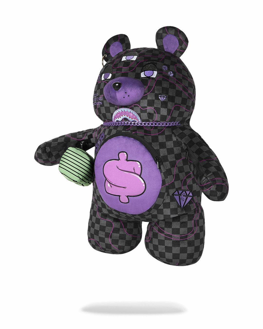 PURPLE SLIME SHARK MONEYBEAR BACKPACK