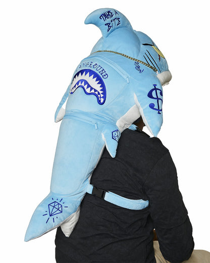STUFFED SAVAGE HOODY BACKPACK SHARK