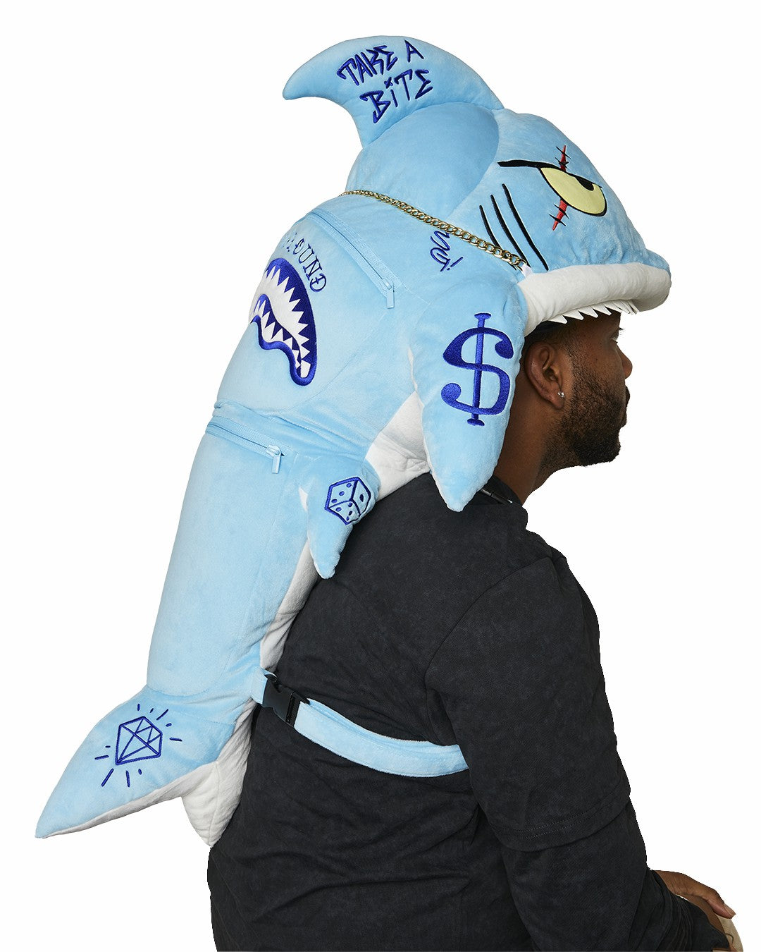 STUFFED SAVAGE HOODY BACKPACK SHARK