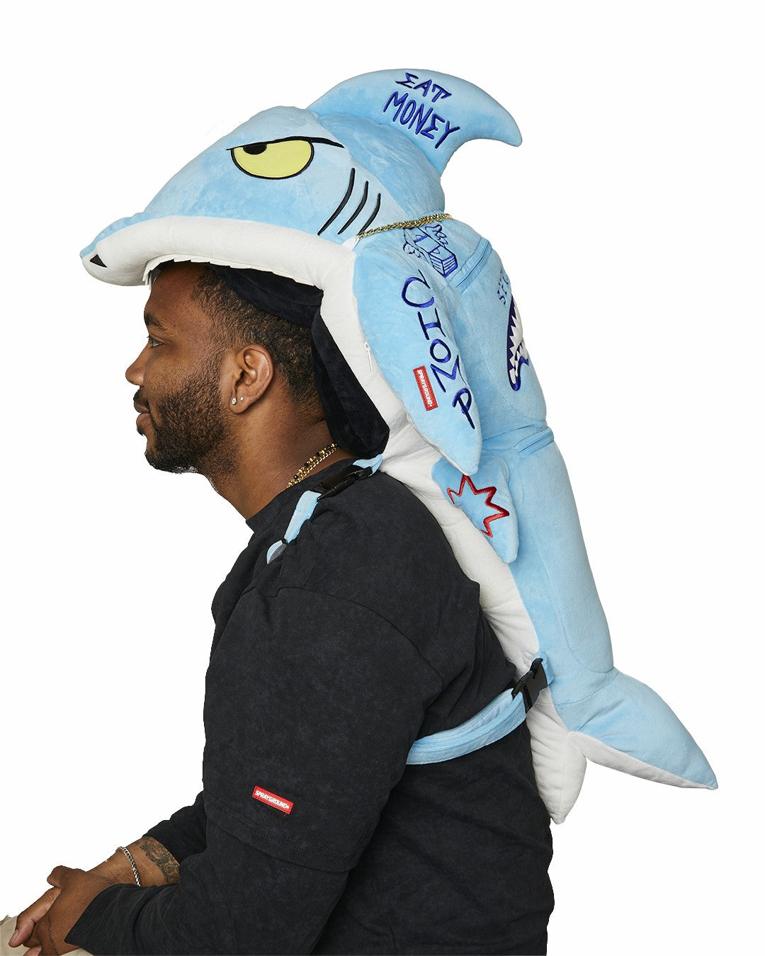 STUFFED SAVAGE HOODY BACKPACK SHARK