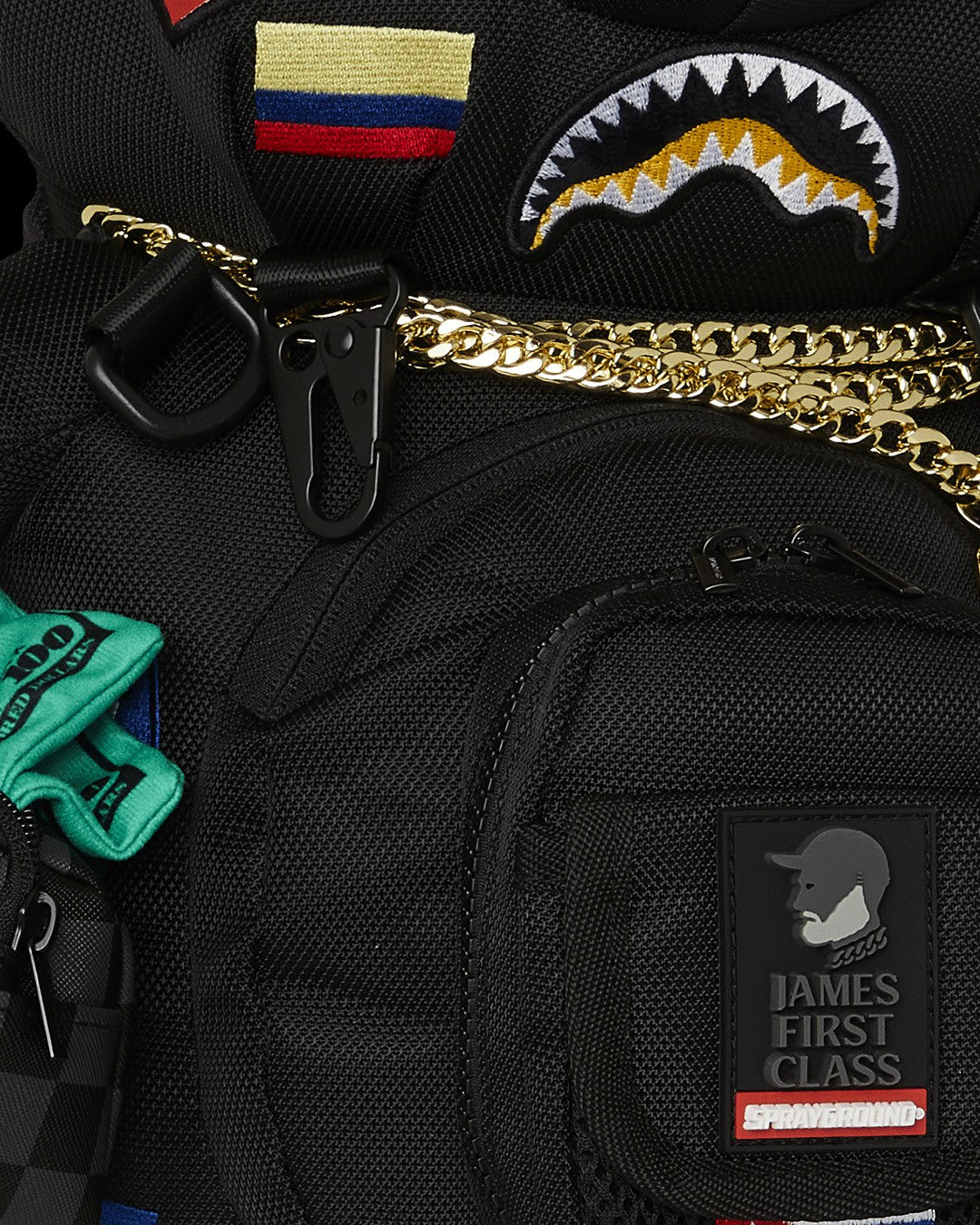 JAMES FIRST CLASS GLOBAL FLAGS MONEYBEAR BACKPACK