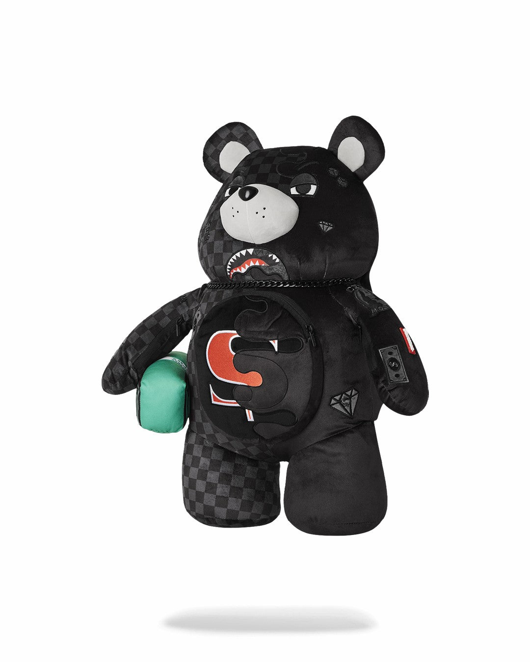 SPEED SHARK SIDE SWIPE MONEYBEAR TEDDY BEAR BACKPACK