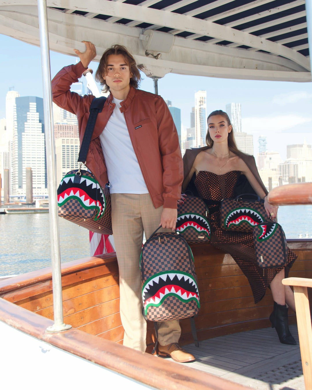 ROMEO AIR ITALIA SHARK TOILETRY BAG