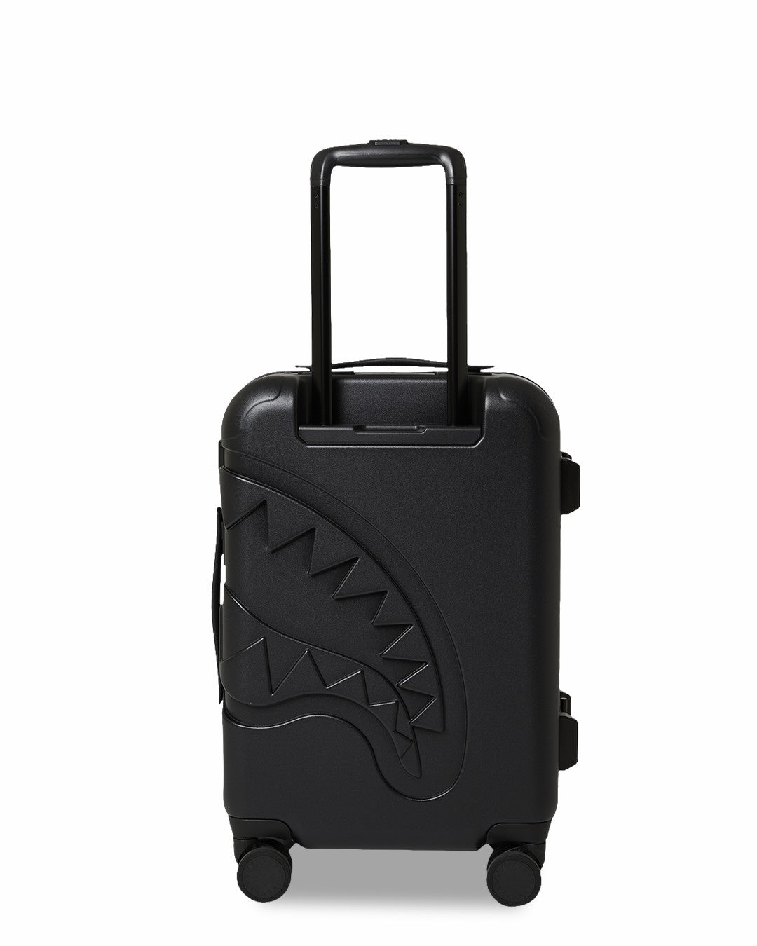 THE JOURNEY BEGINS SHARKITECTURE CARRY-ON LUGGAGE BLACK WITH EXTRA STI