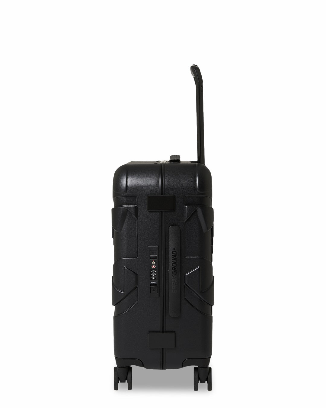 THE JOURNEY BEGINS SHARKITECTURE CARRY-ON LUGGAGE BLACK WITH EXTRA STI