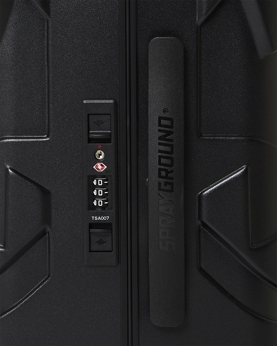THE JOURNEY BEGINS SHARKITECTURE CARRY-ON LUGGAGE BLACK WITH EXTRA STI