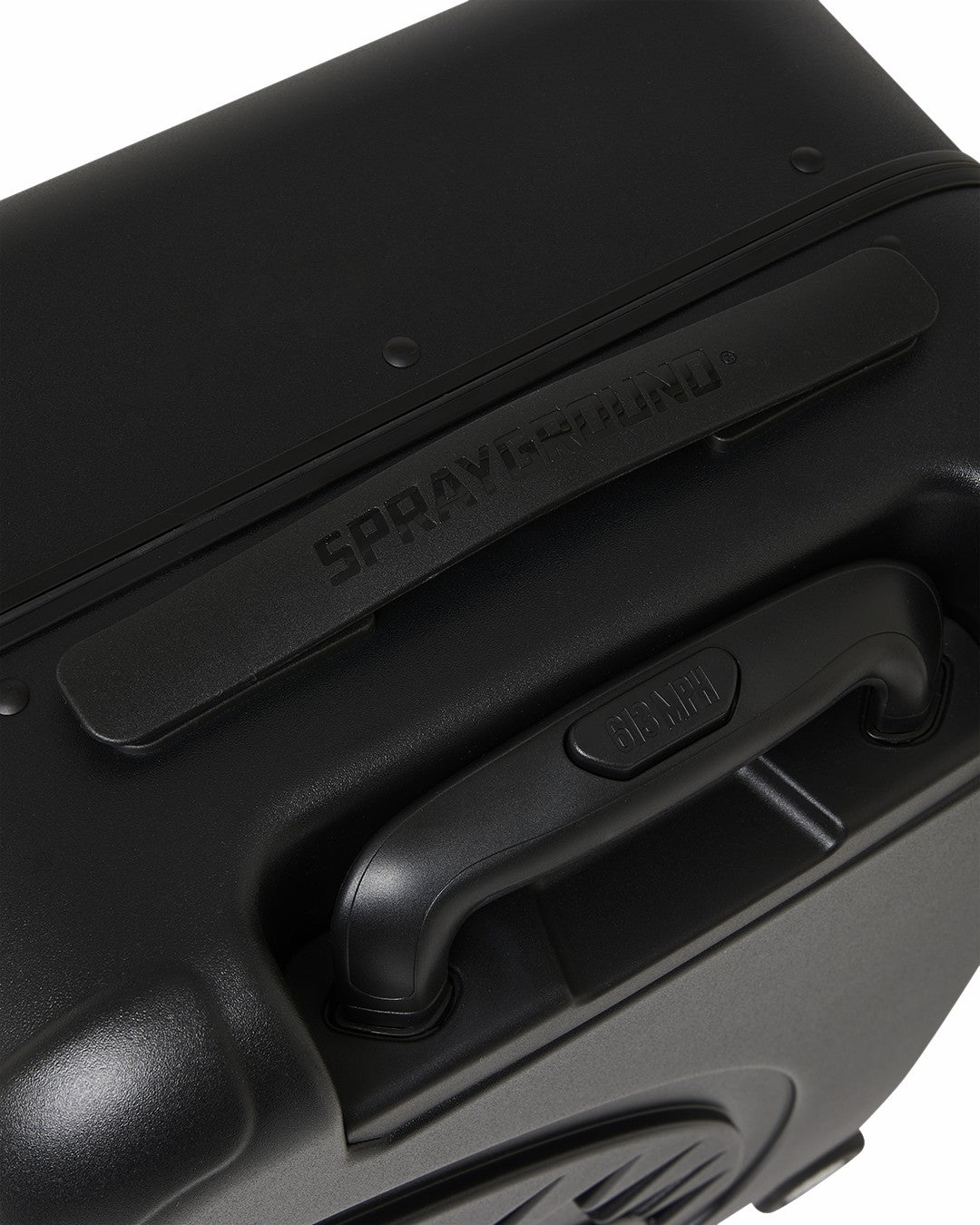 THE JOURNEY BEGINS SHARKITECTURE CARRY-ON LUGGAGE BLACK WITH EXTRA STI
