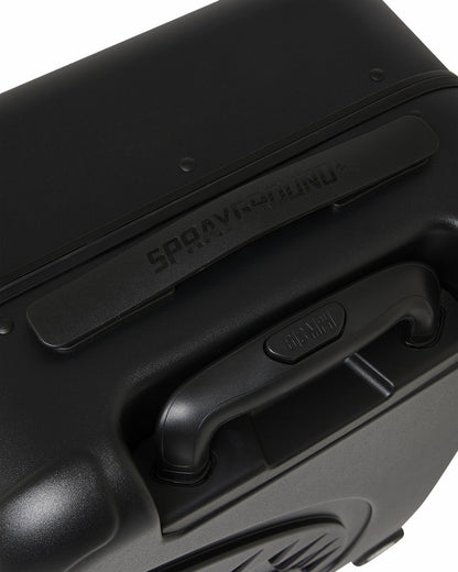 THE JOURNEY BEGINS SHARKITECTURE CARRY-ON LUGGAGE BLACK WITH EXTRA STI
