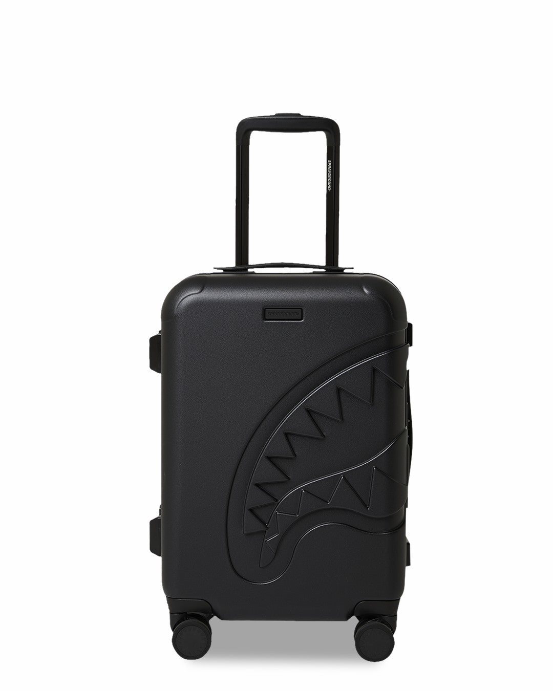 THE JOURNEY BEGINS SHARKITECTURE CARRY-ON LUGGAGE BLACK WITH EXTRA STI