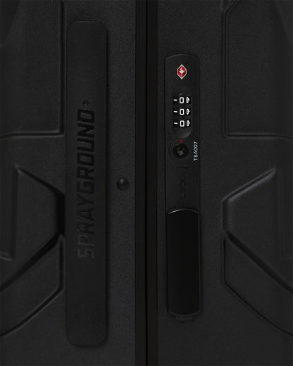REALITY CHECK SHARKITECTURE CARRY-ON JETBLACK LUGGAGE (GUNMETAL HARDWA