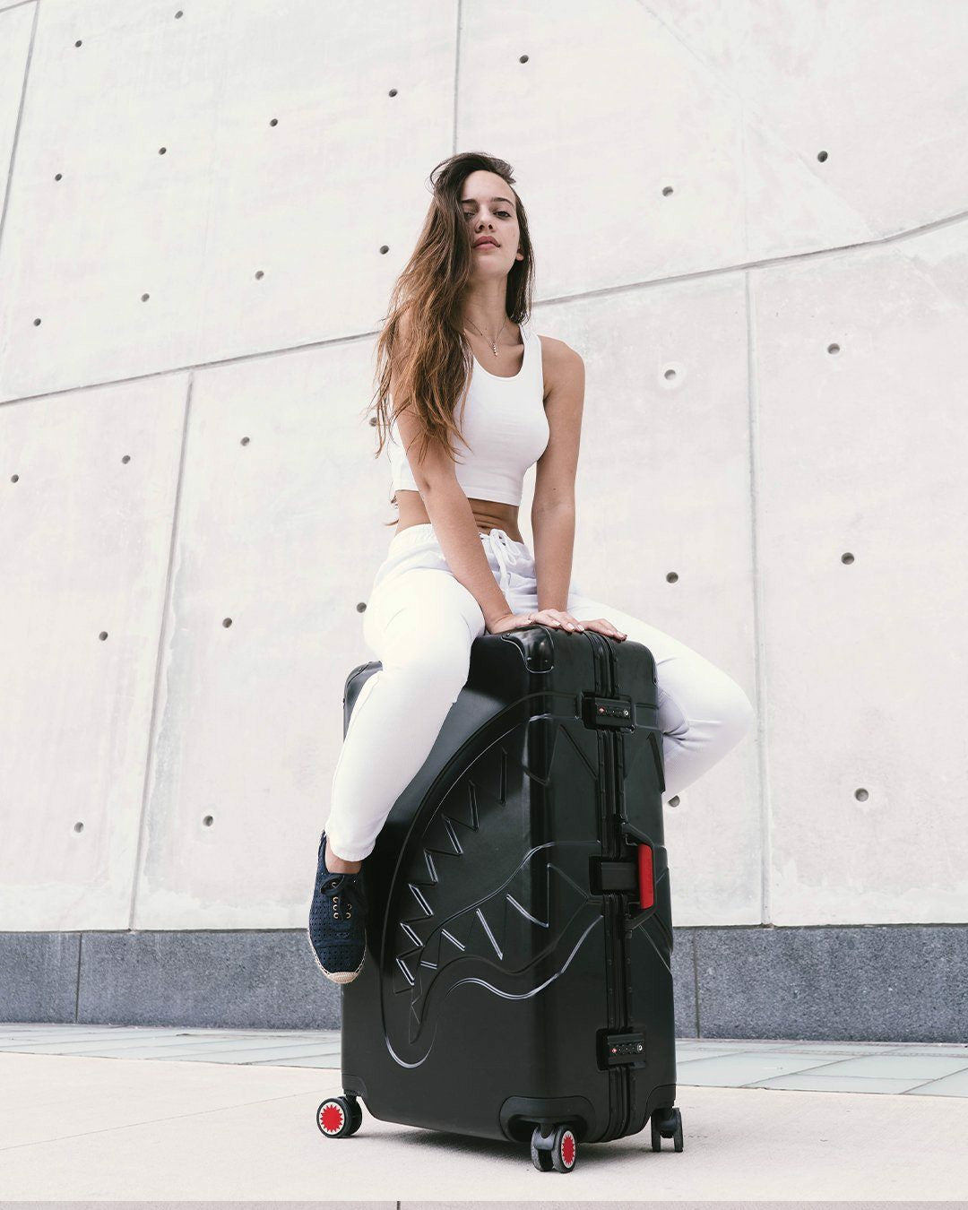 SHARKITECTURE MOLDED 2 PC LUGGAGE SET
