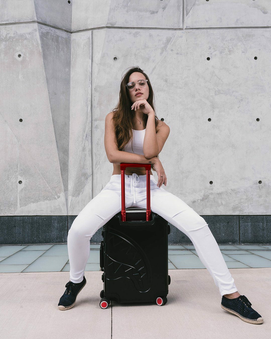 SHARKITECTURE MOLDED 2 PC LUGGAGE SET