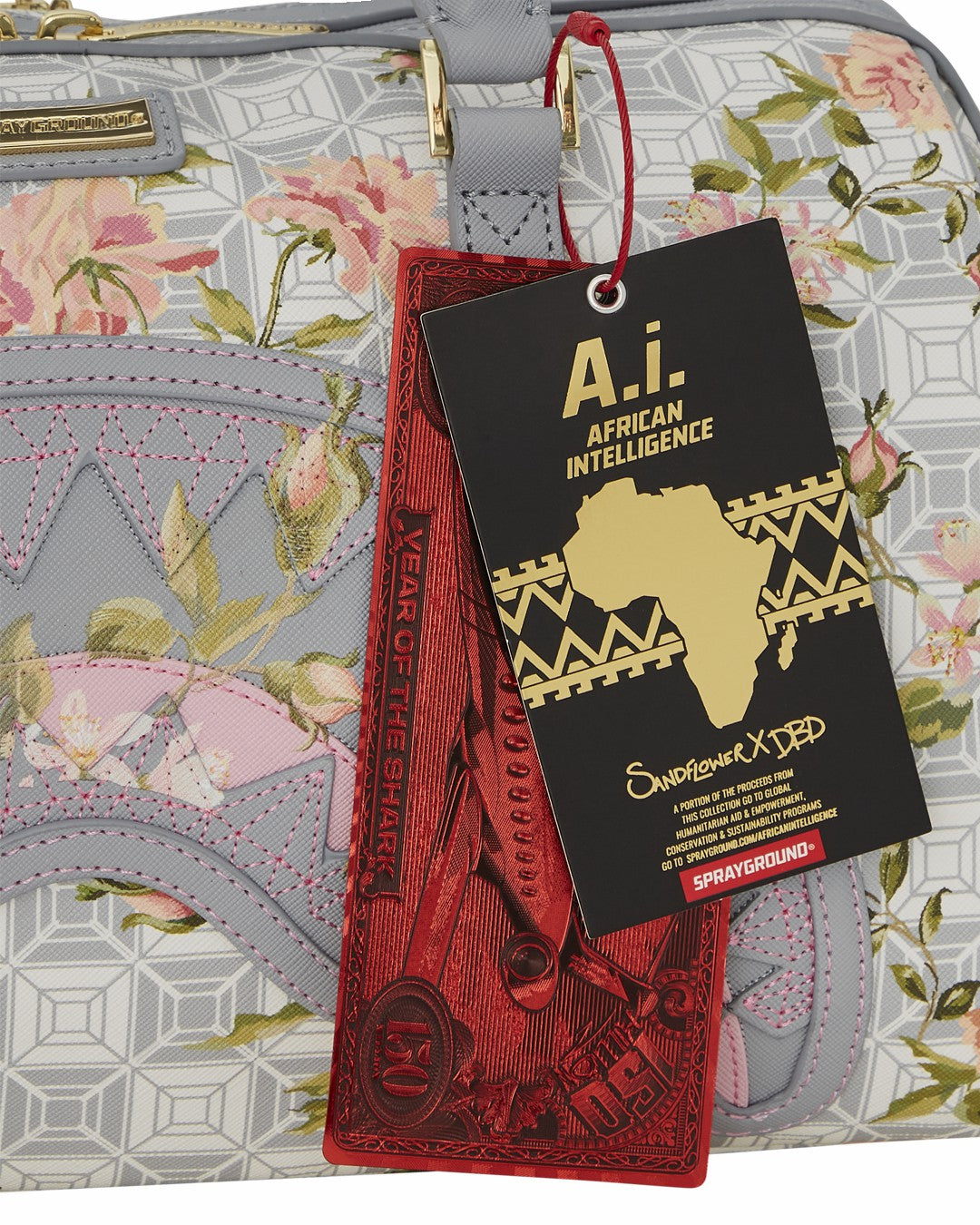 A.I. AFRICAN INTELLIGENCE ELEGANT ENERGY MINI DUFFLE - SANDFLOWER COLL
