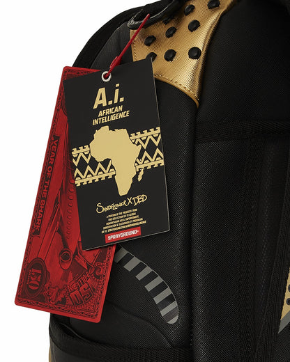 A.I. AFRICAN INTELLIGENCE SHARKS OF THE GOLD OCEAN BACKPACK - SANDFLOW