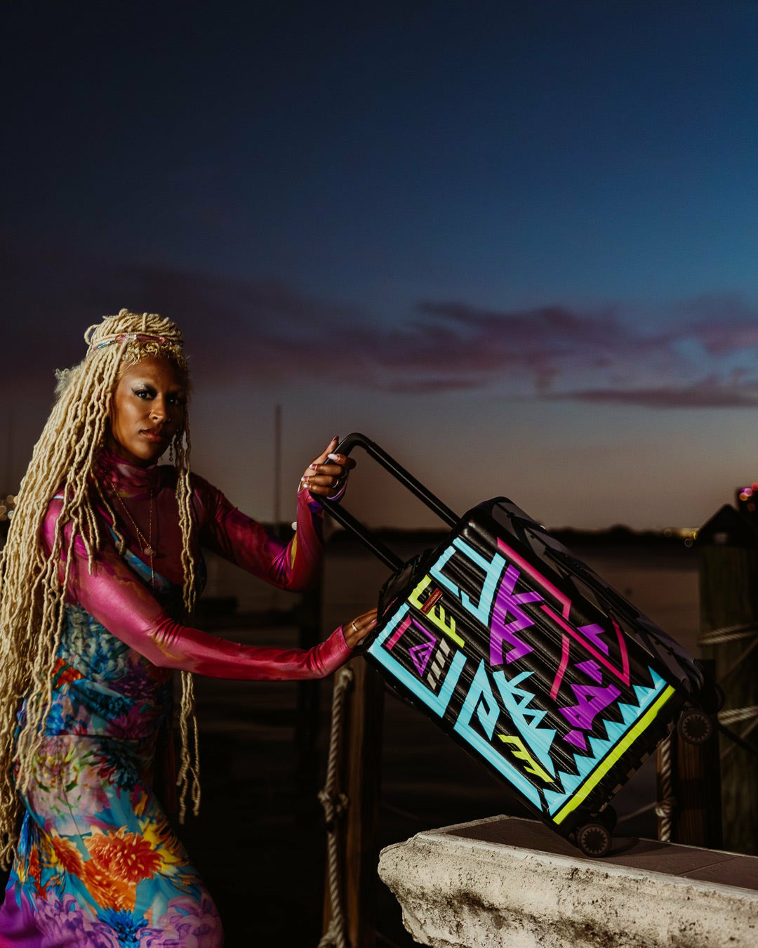 A.I. PATH TO THE FUTURE III HARDSHELL CARRY-ON LUGGAGE - SANDFLOWER CO