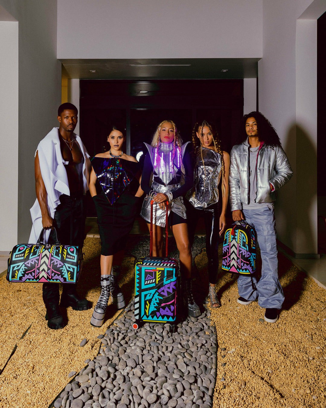 A.I. PATH TO THE FUTURE III DUFFLE - SANDFLOWER COLLAB (GLOW IN THE DA