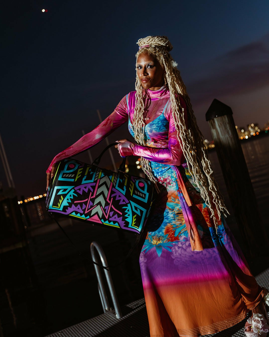 A.I. PATH TO THE FUTURE III DUFFLE - SANDFLOWER COLLAB (GLOW IN THE DA