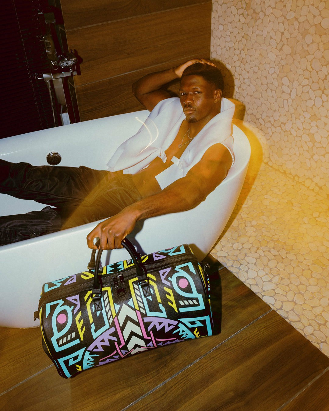 A.I. PATH TO THE FUTURE III DUFFLE - SANDFLOWER COLLAB (GLOW IN THE DA