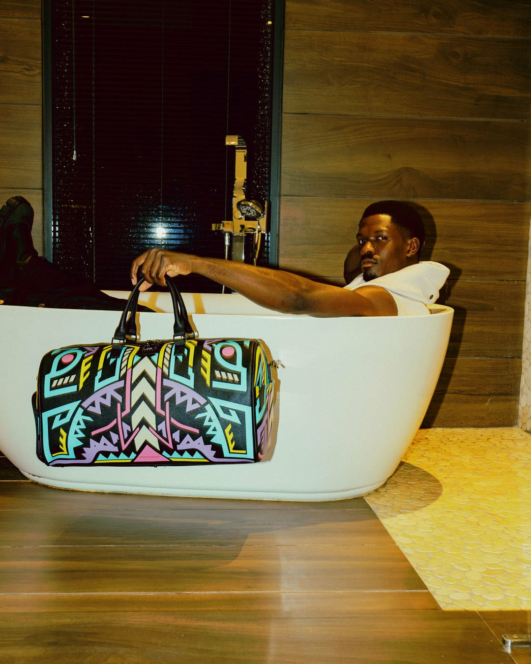 A.I. PATH TO THE FUTURE III DUFFLE - SANDFLOWER COLLAB (GLOW IN THE DA