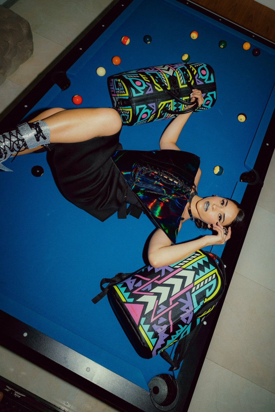 A.I. PATH TO THE FUTURE III DUFFLE - SANDFLOWER COLLAB (GLOW IN THE DA
