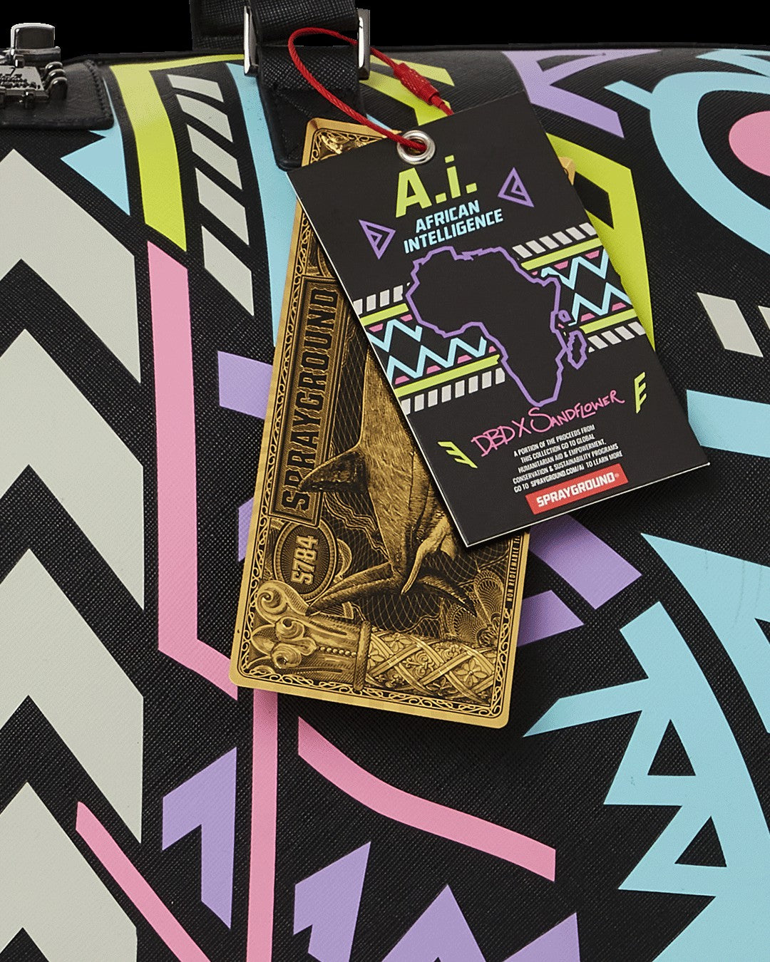 A.I. PATH TO THE FUTURE III DUFFLE - SANDFLOWER COLLAB (GLOW IN THE DA