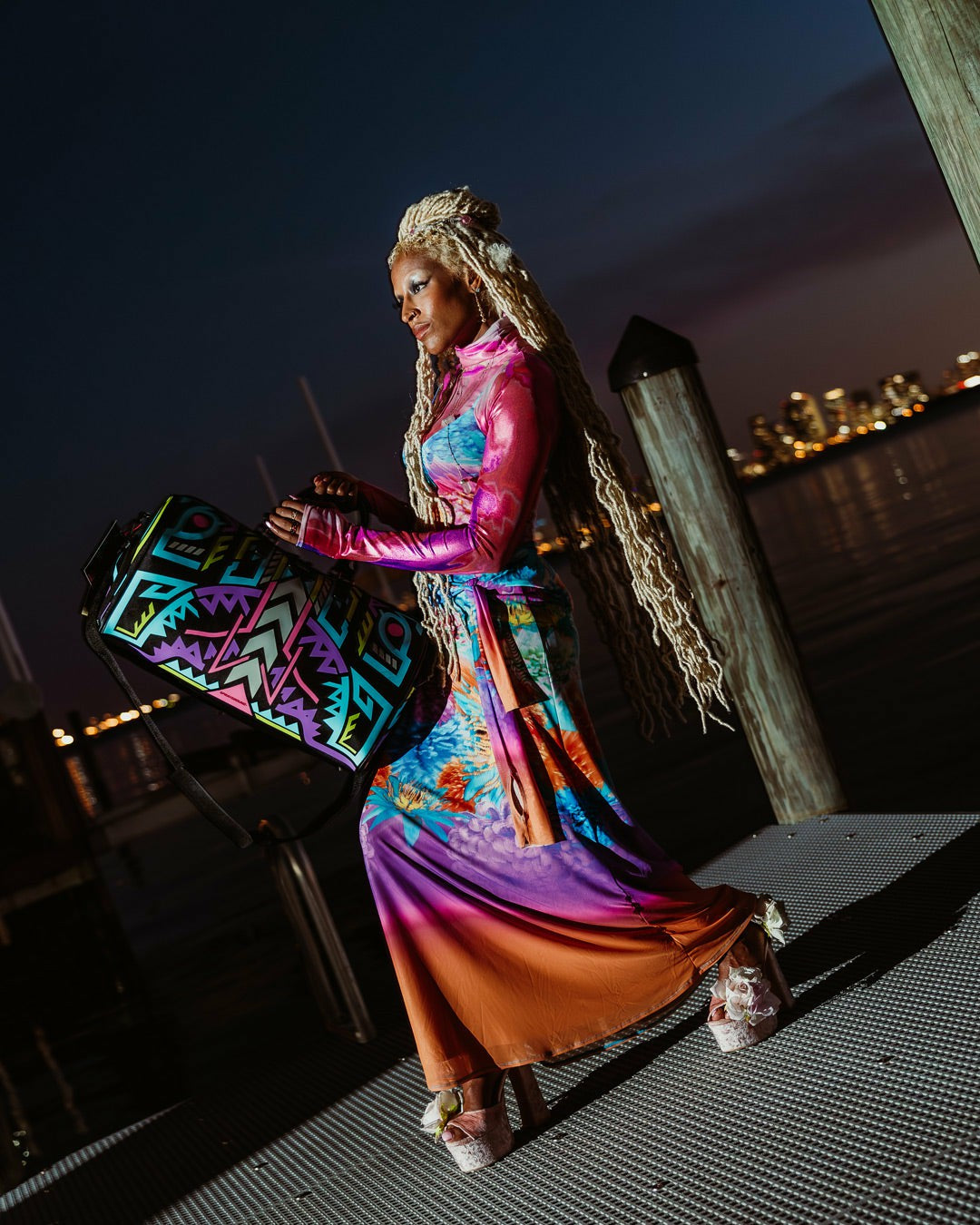 A.I. PATH TO THE FUTURE III DUFFLE - SANDFLOWER COLLAB (GLOW IN THE DA