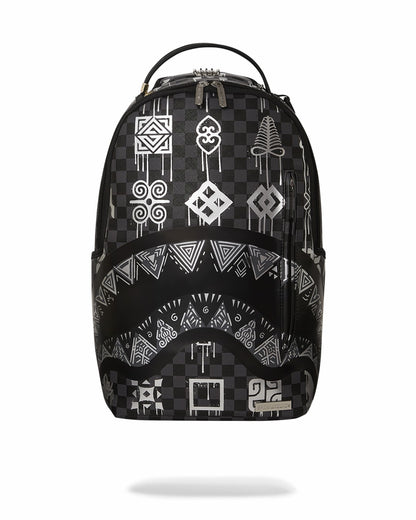 AFRICAN INTELLIGENCE 9 POWER GLYPHICS BACKPACK - SANDFLOWER COLLAB