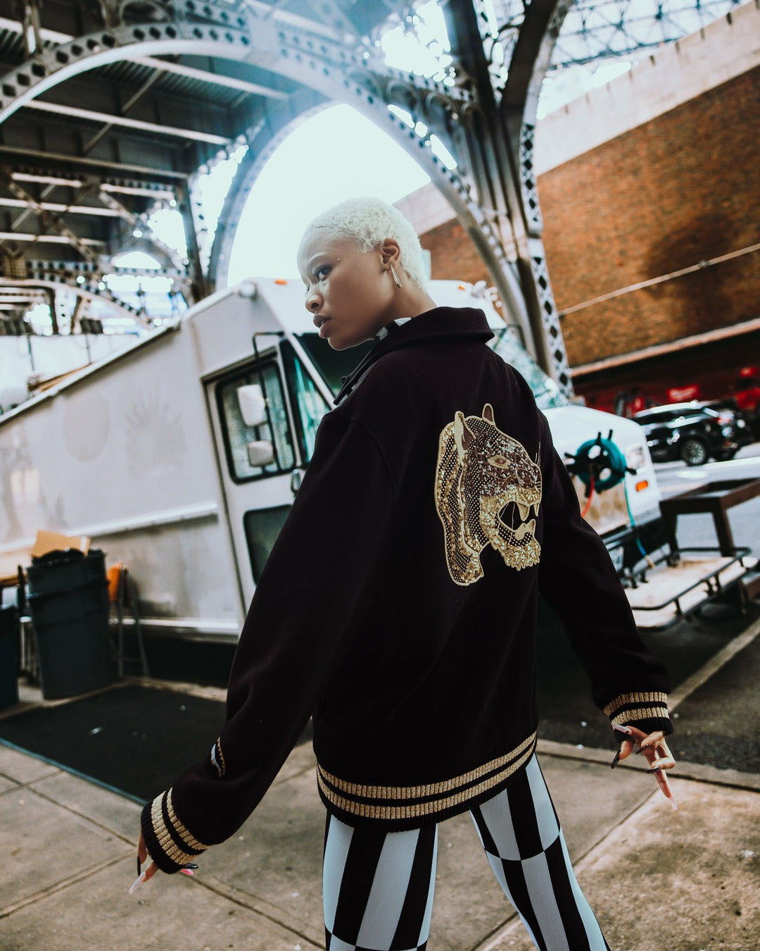 A.I.9 AFRICAN INTELLIGENCE GUILDED LEOPARD - SANDFLOWER COLLAB VARSITY