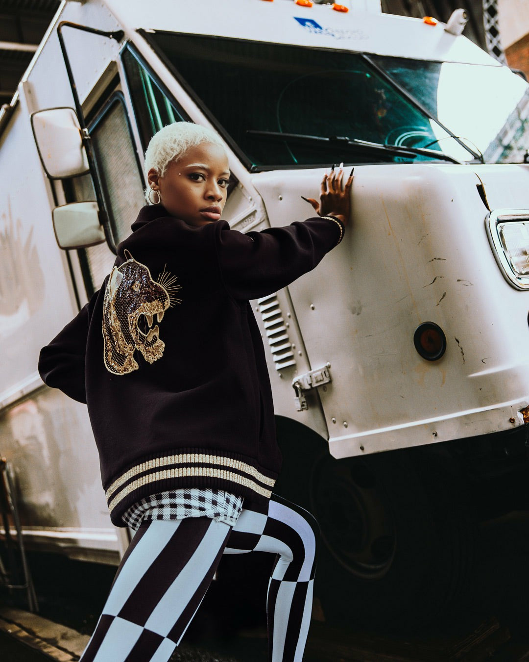 A.I.9 AFRICAN INTELLIGENCE GUILDED LEOPARD - SANDFLOWER COLLAB VARSITY
