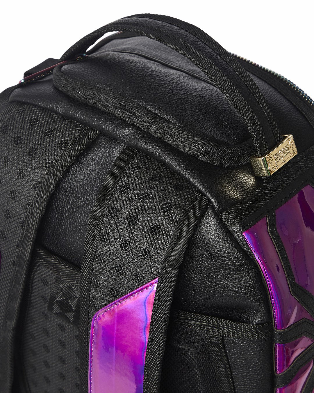 CAZZU IRIDESCENT CUT & SEW SPIDER SKULL SHARK BACKPACK (DLXV)