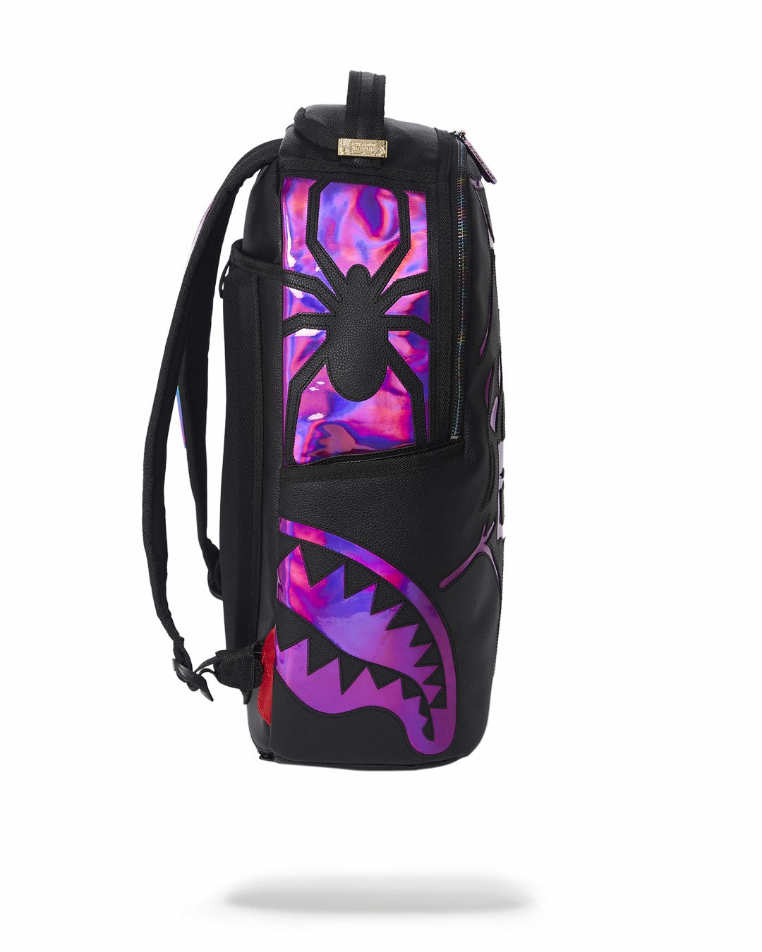 CAZZU IRIDESCENT CUT & SEW SPIDER SKULL SHARK BACKPACK (DLXV)