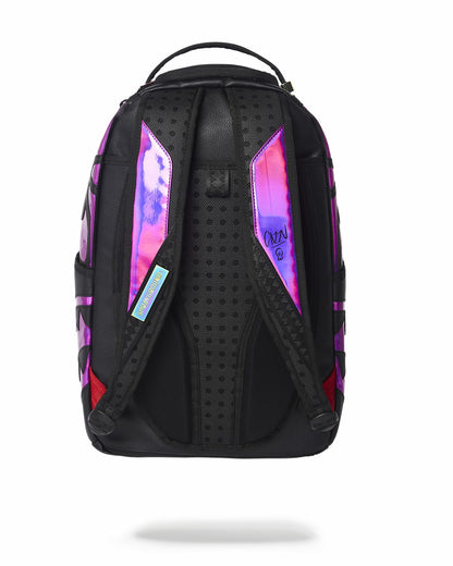 CAZZU IRIDESCENT CUT & SEW SPIDER SKULL SHARK BACKPACK (DLXV)