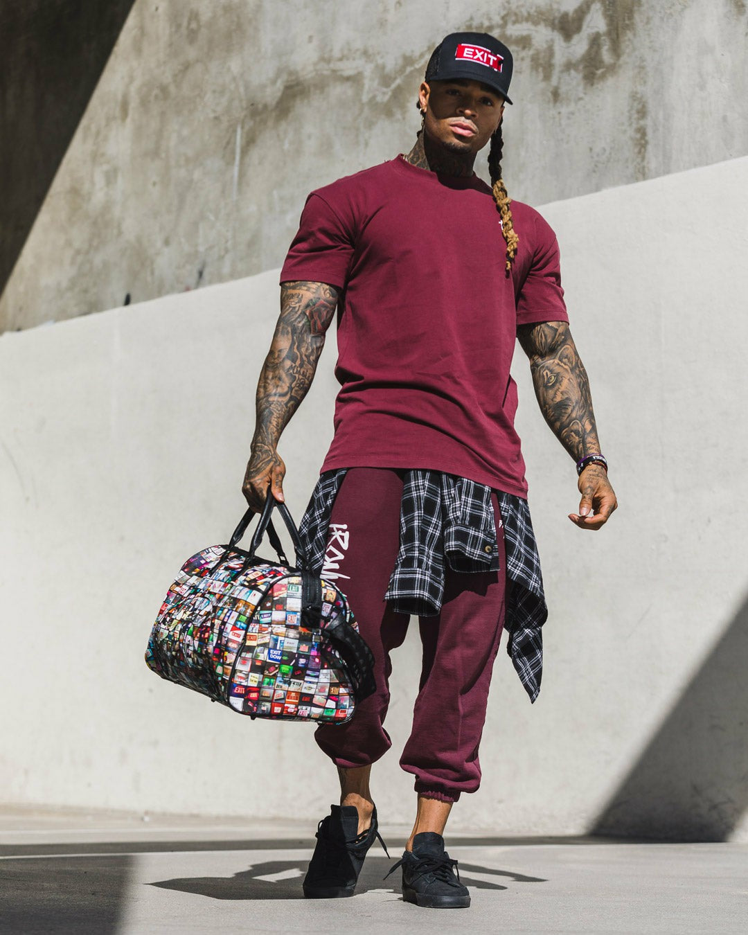 EXIT ART COLLAB DUFFLE