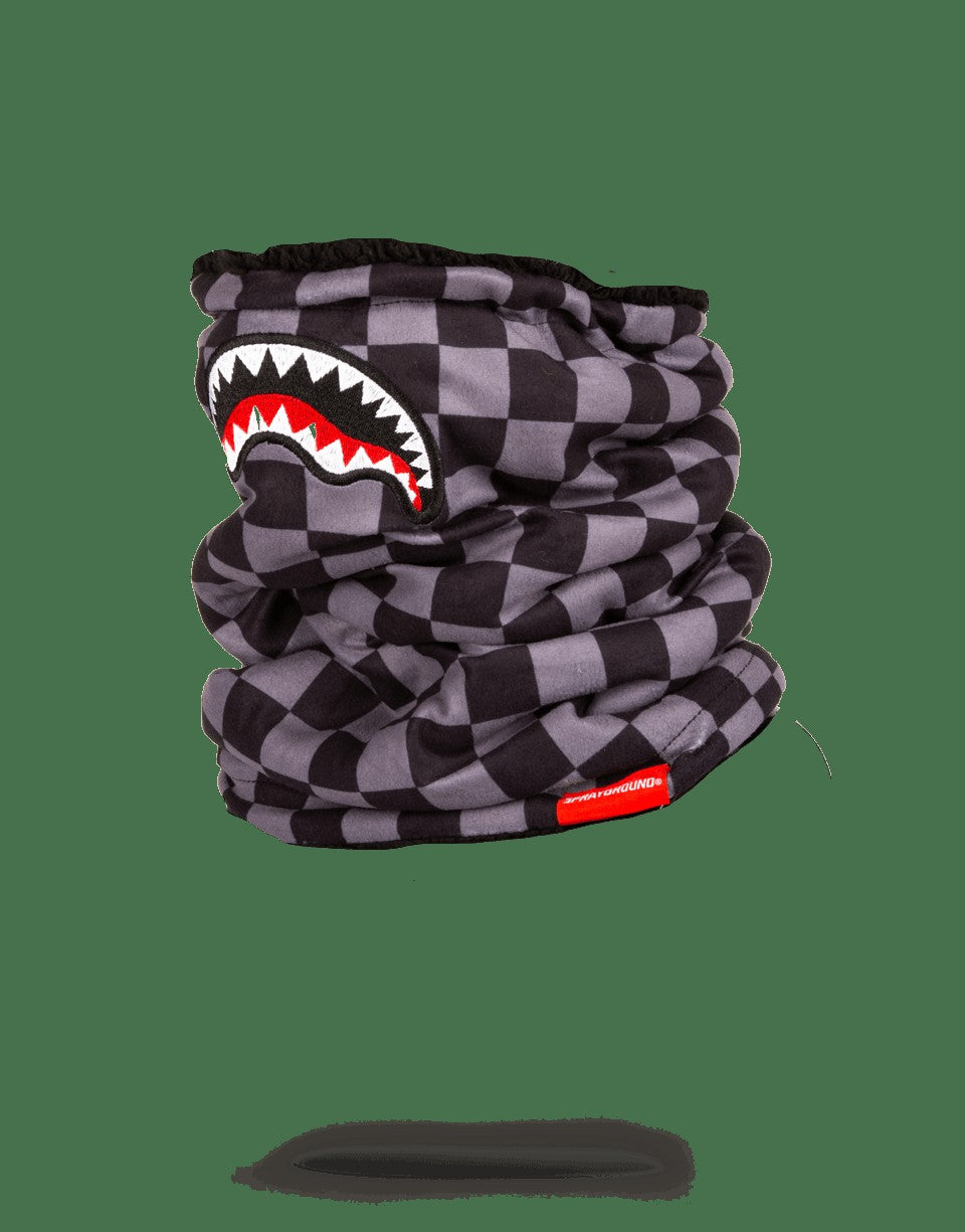 CHECKERED SHARK NECK WARMER