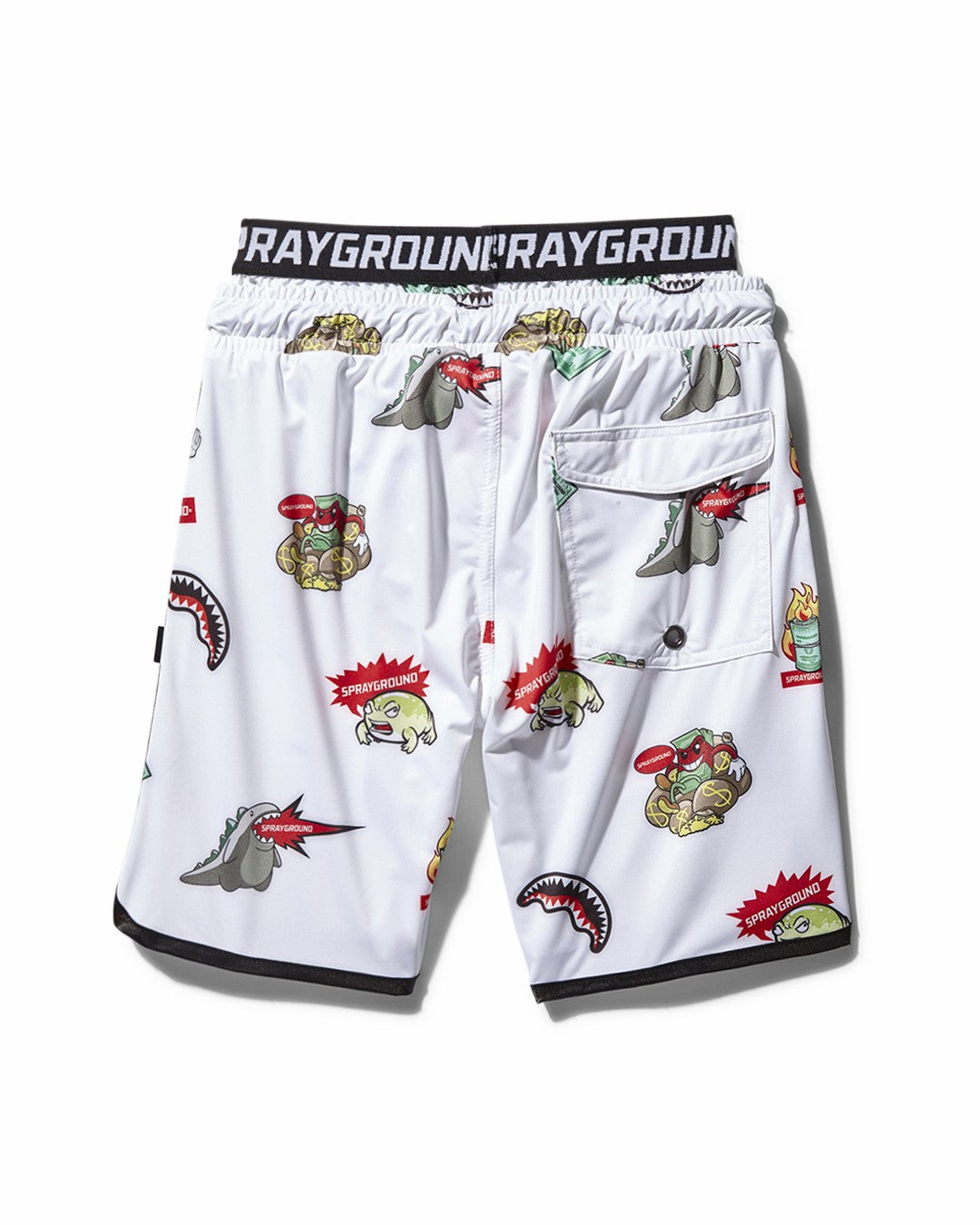 KIDS PATCH ALL-IN SWIM TRUNKS (WHITE)
