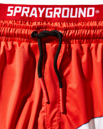 JAPAN WAVE CORTO SWIM TRUNKS (RED)