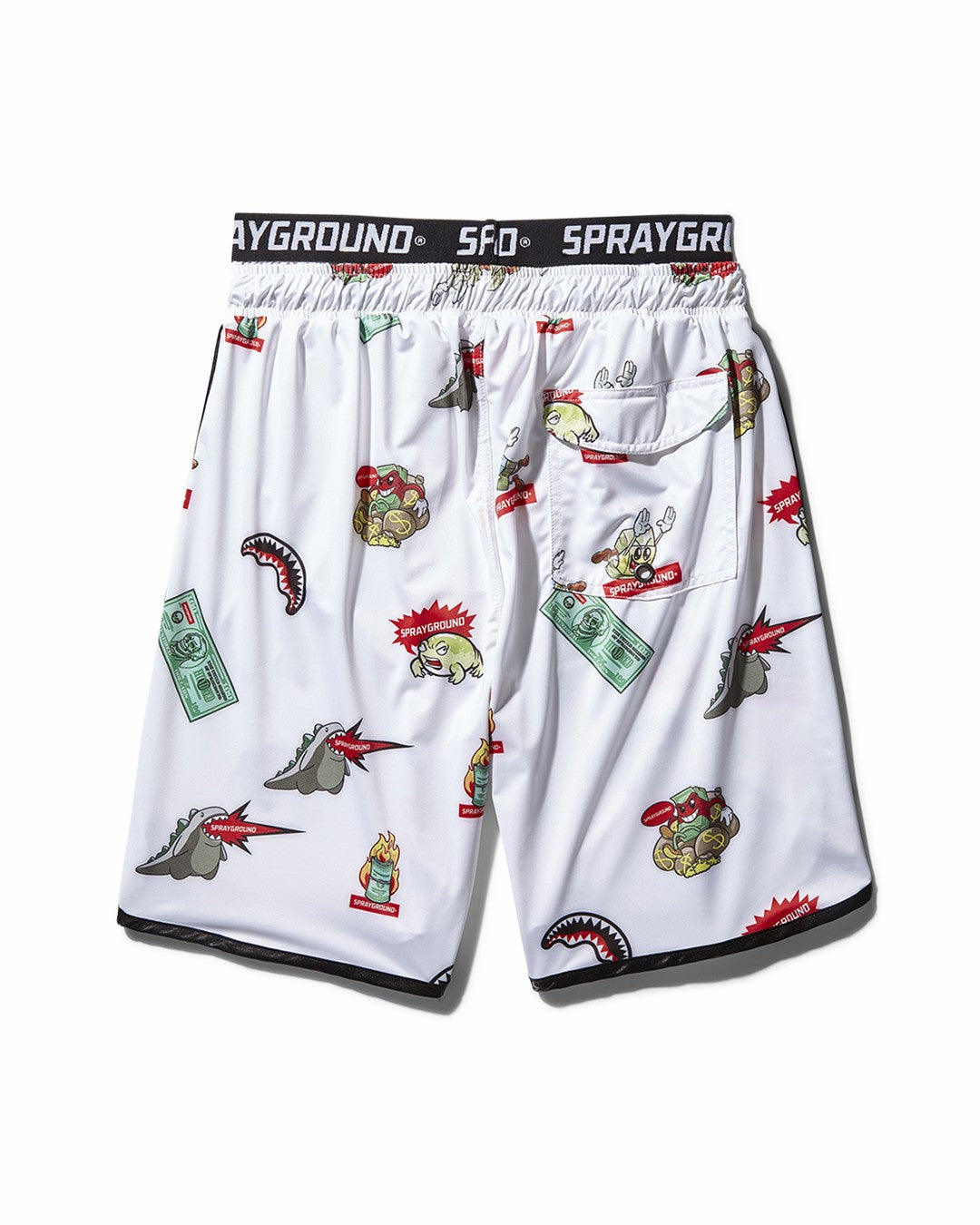 PATCH ALL-IN CORTO SWIM TRUNKS (WHITE)