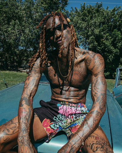 HALF GRAFF SHOTO SWIM TRUNKS