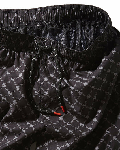 MIDNIGHT MONEY PATTERN SHOTO SWIM TRUNKS