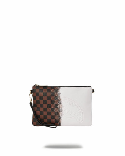 SPRAYSHARKS WORLDWIDE CROSSOVER CLUTCH W/ SHOULDER STRAP