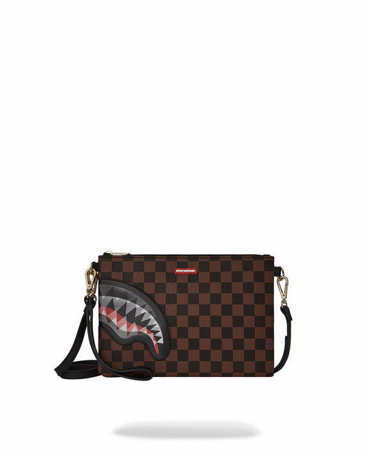 LENTICULAR EFFECTS CROSSOVER CLUTCH W/ SHOULDER STRAP