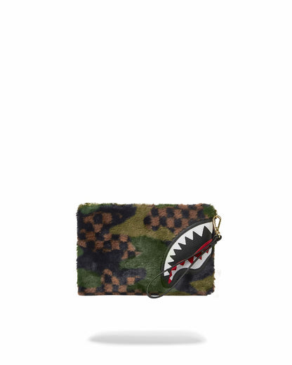 BIG SKY FUR SHARK CROSSOVER CLUTCH