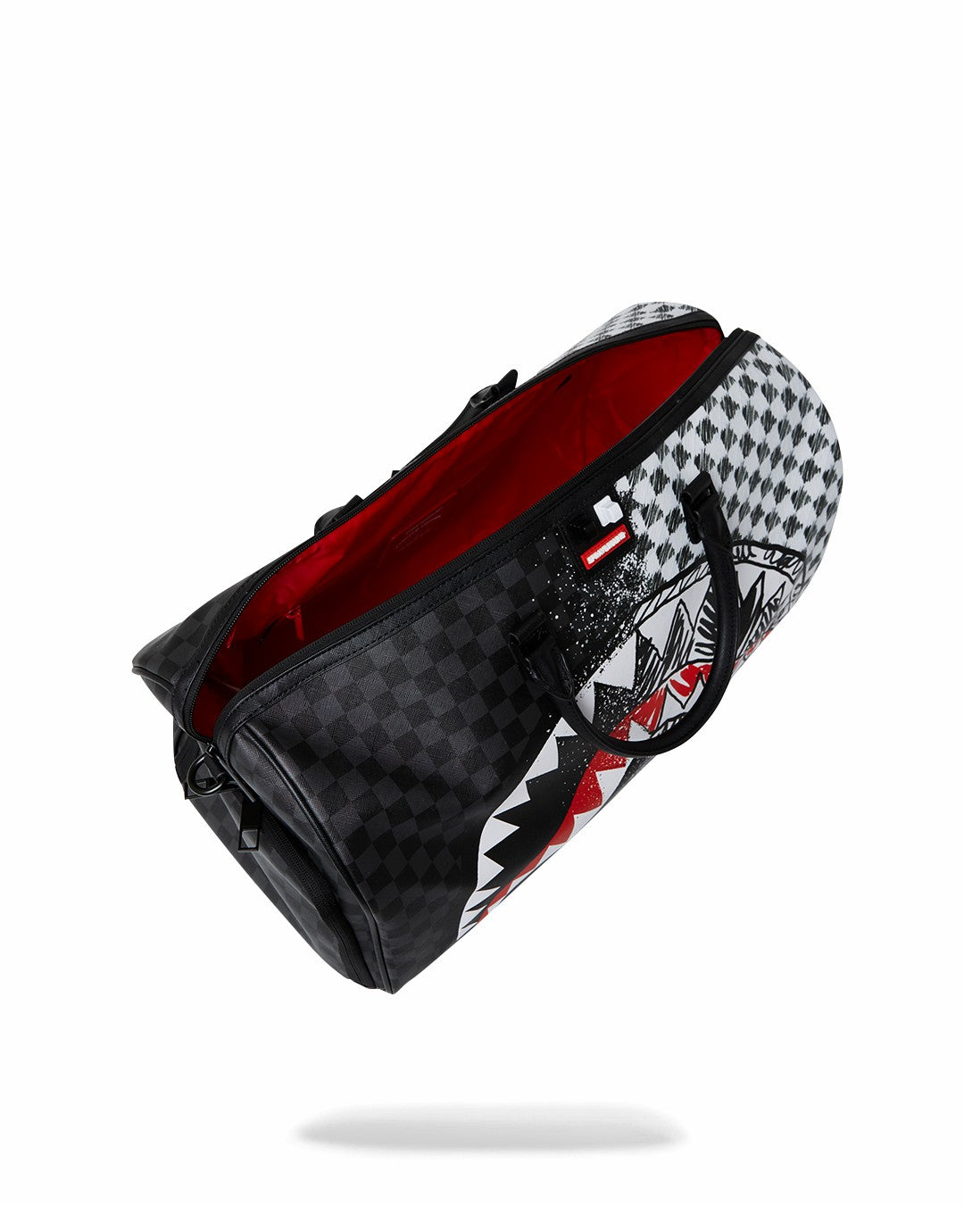 SCRIBBLE DRIBBLE CHECK DUFFLE